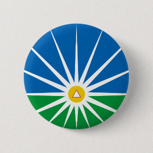 Badge Rond 5 Cm Uberlandia Minasgerais drapeau de Brésil, Brésil