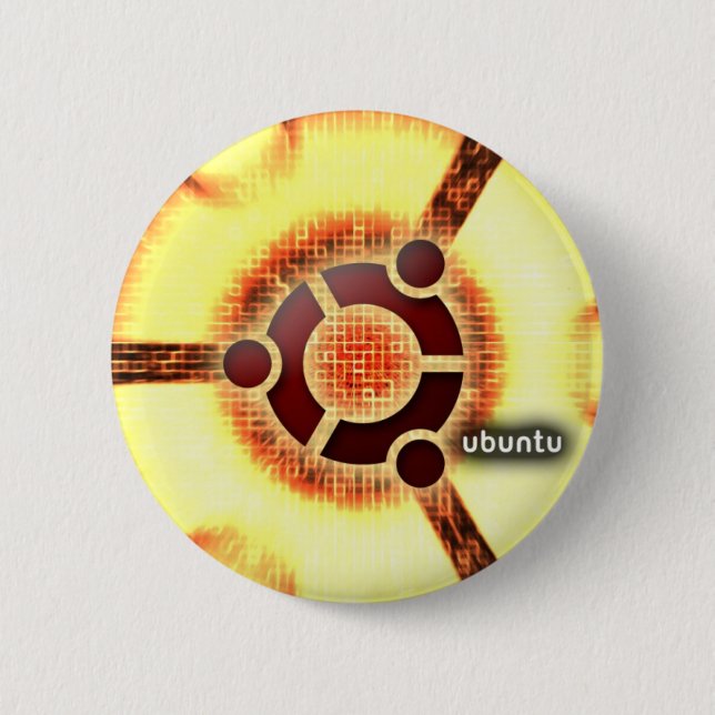 Badge Rond 5 Cm Ubuntu (Devant)