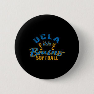 Badge Rond 5 Cm Ucla Bruins Softll Vintage Sous Licence Officielle