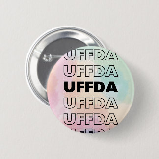 Badge Rond 5 Cm Uffda ! Scandinave/Norvégienne