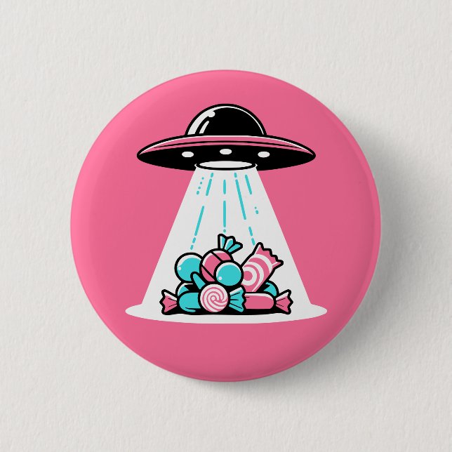 Badge Rond 5 Cm UFO Candy (Devant)
