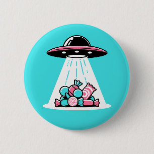 Badge Rond 5 Cm UFO Candy