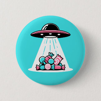 Badge Rond 5 Cm UFO Candy