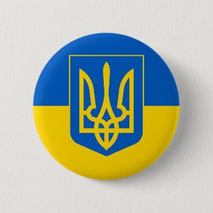 Badge Rond 5 Cm Ukraine