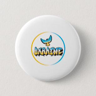 Badge Rond 5 Cm Ukraine Dove.ai