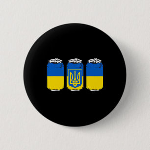 Badge Rond 5 Cm Ukraine Drapeau Ukraina Pivo Urss Canette de bière
