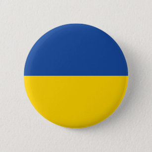 Badge Rond 5 Cm Ukraine Flag, Ukrainian Country Patriotic Gift