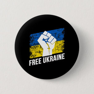 Badge Rond 5 Cm Ukraine libre amoureux ukrainien drapeau ukrainien