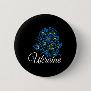 Badge Rond 5 Cm Ukraine Ukrainiens Ukrainien Kiev Trysub Drapeau 1