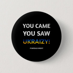 Badge Rond 5 Cm Ukraizy Ukraine Impeach Trump #impeachment Préside