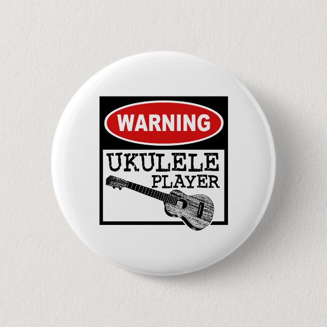 Badge Rond 5 Cm Ukulele (Devant)