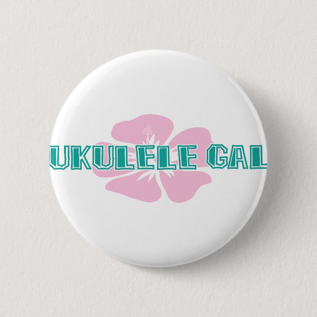 Badge Rond 5 Cm Ukulélé gallon (Devant)