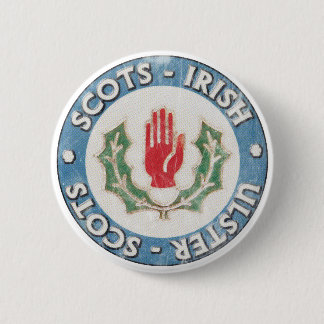 Badge Rond 5 Cm Ulster-Ecossais/Ecossais-Irlandais