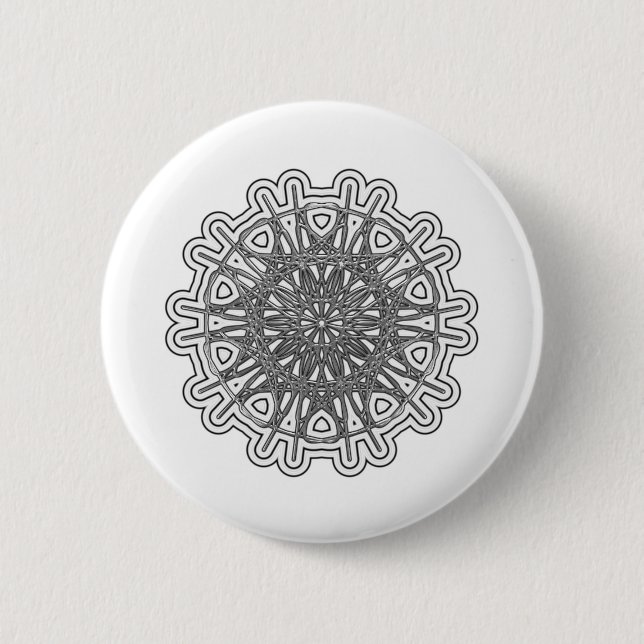 Badge Rond 5 Cm Ultra Cool Mandala Design #1 (Devant)