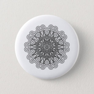 Badge Rond 5 Cm Ultra Cool Mandala Design #1