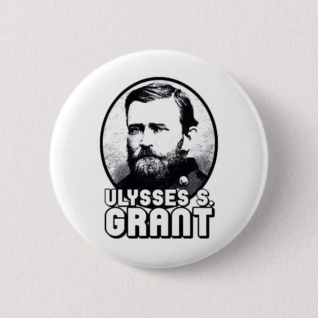Badge Rond 5 Cm Ulysses S. Grant (Devant)