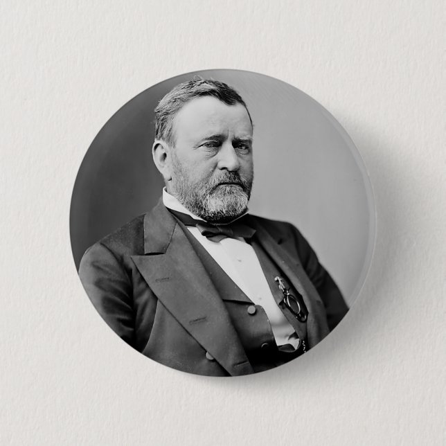 Badge Rond 5 Cm Ulysses S. Grant (Devant)