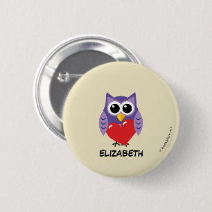Badge Rond 5 Cm Un amour propre   Ajouter Votre Nom