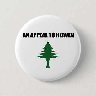 Badge Rond 5 Cm Un appel au drapeau du ciel, le drapeau de l'arbre