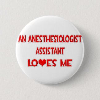 Badge Rond 5 Cm Un Assistant Anesthésiste M'Aime