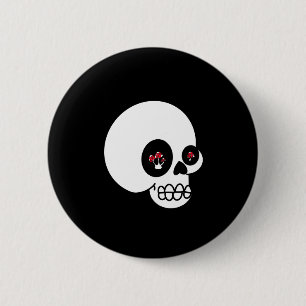 Badge Rond 5 Cm Un autre bouton de crâne de champignon
