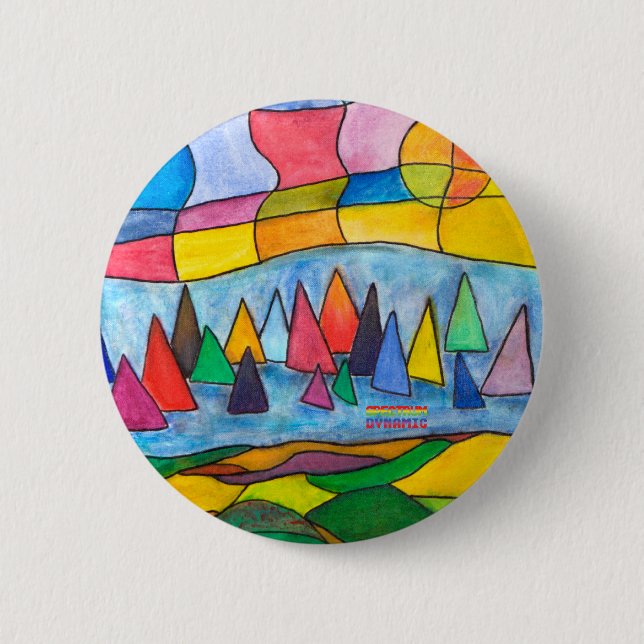 Badge Rond 5 Cm Un beau jour (Devant)