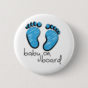 Badge Rond 5 Cm Un bébé-fils de slogan