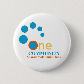 Badge Rond 5 Cm Un bouton rond de Thinktank de la Communauté