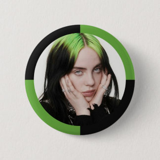 Badge Rond 5 Cm Un broche distinctif pour la chanteuse Billie Eili