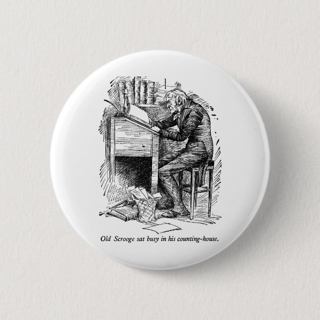 Badge Rond 5 Cm Un chant de Noël (Devant)