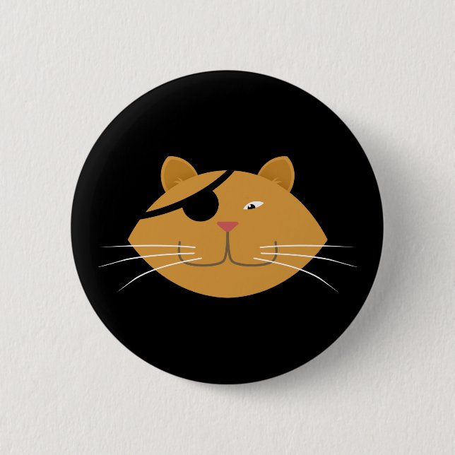 Badge Rond 5 Cm Un chat observé (Devant)