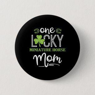 Badge Rond 5 Cm Un Cheval Miniature Lucky Cheval Maman Horsebac Ir
