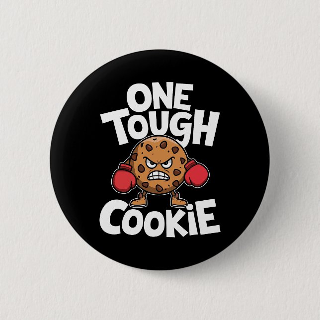 Badge Rond 5 Cm Un Cookie Boxer Boxer Funny Cookie Loover (Devant)