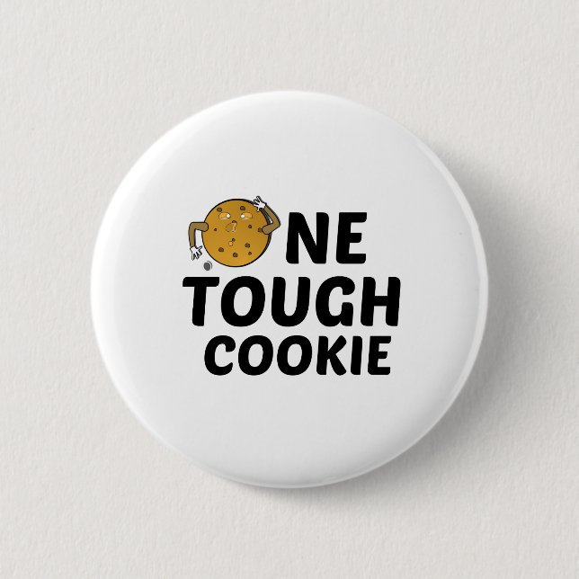 BADGE ROND 5 CM UN COOKIE DIFFICILE (Devant)