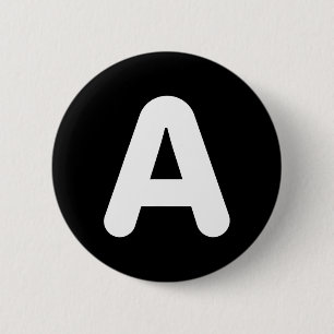 Badge Rond 5 Cm Un costume de lettre amusant pour Halloween pour u