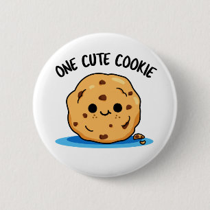 Badge Rond 5 Cm Un Cute Cookie Funky Food Pun