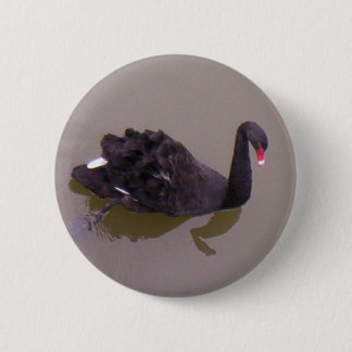 Badge Rond 5 Cm Un cygne plus noir