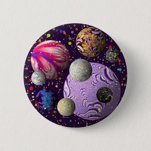 Badge Rond 5 Cm Un délice cosmique (Devant)