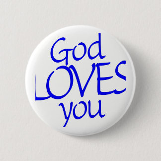 BADGE ROND 5 CM UN DIEU EST AMOUR .........