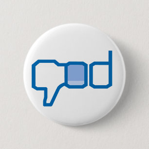 Badge Rond 5 Cm Un dieu et religion d'aversion !