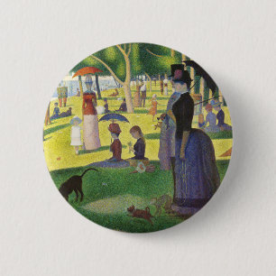 Badge Rond 5 Cm Un dimanche à La Grande Jatte par Georges Seurat