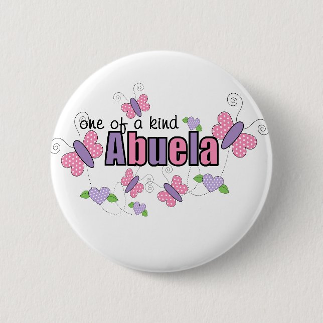Badge Rond 5 Cm Un d'un Abuela aimable (Devant)