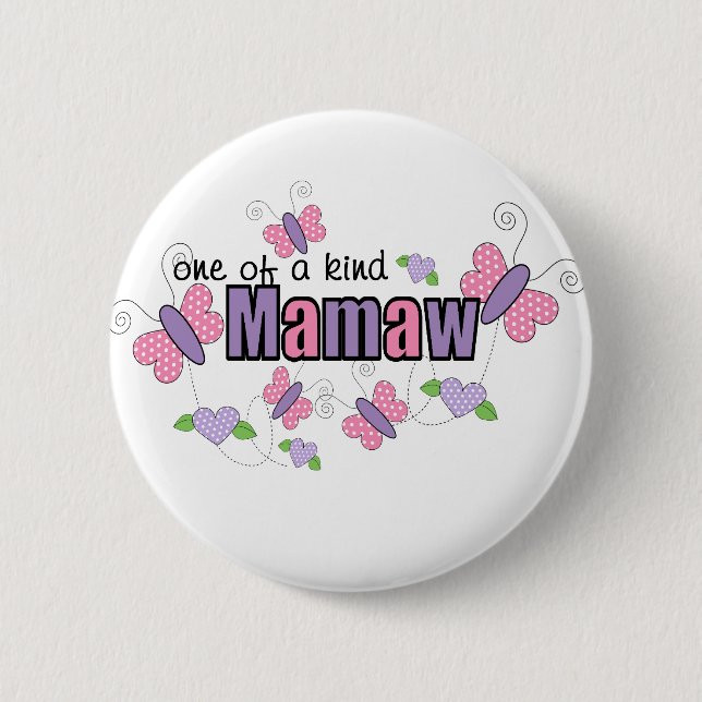 Badge Rond 5 Cm Un d'un Mamaw aimable (Devant)