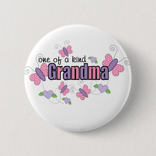 Badge Rond 5 Cm Un d'une grand-maman aimable (Devant)