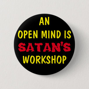 BADGE ROND 5 CM UN ESPRIT OUVERT EST L'ATELIER DE SATAN