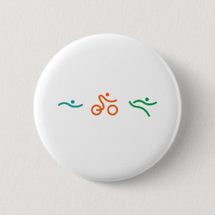 Badge Rond 5 Cm Un grand cadeau de Triathlon pour votre ami ou fam