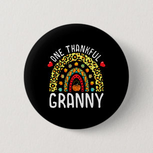 Badge Rond 5 Cm Un Granny Thanksgiving Rainbow Leopard F