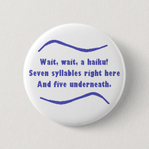 Badge Rond 5 Cm Un Haiku