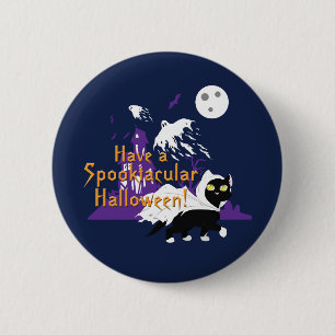 Badge Rond 5 Cm Un Halloween Spooktaculaire