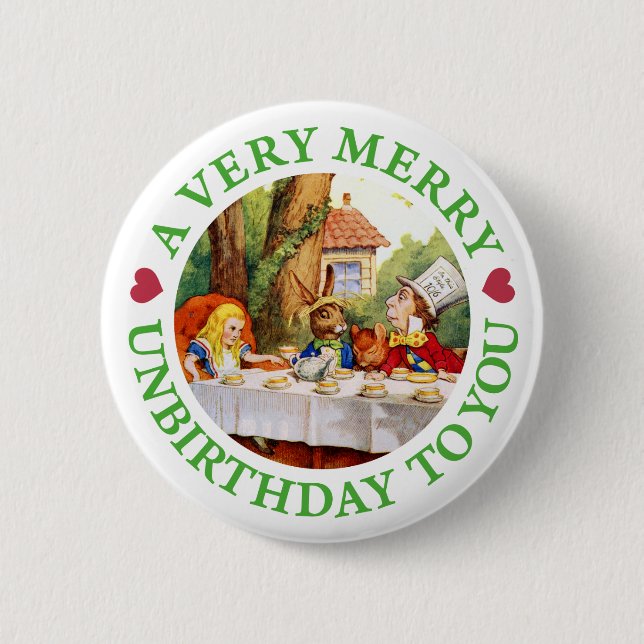 BADGE ROND 5 CM UN JOLI ANNIVERSAIRE POUR VOUS ! (Devant)
